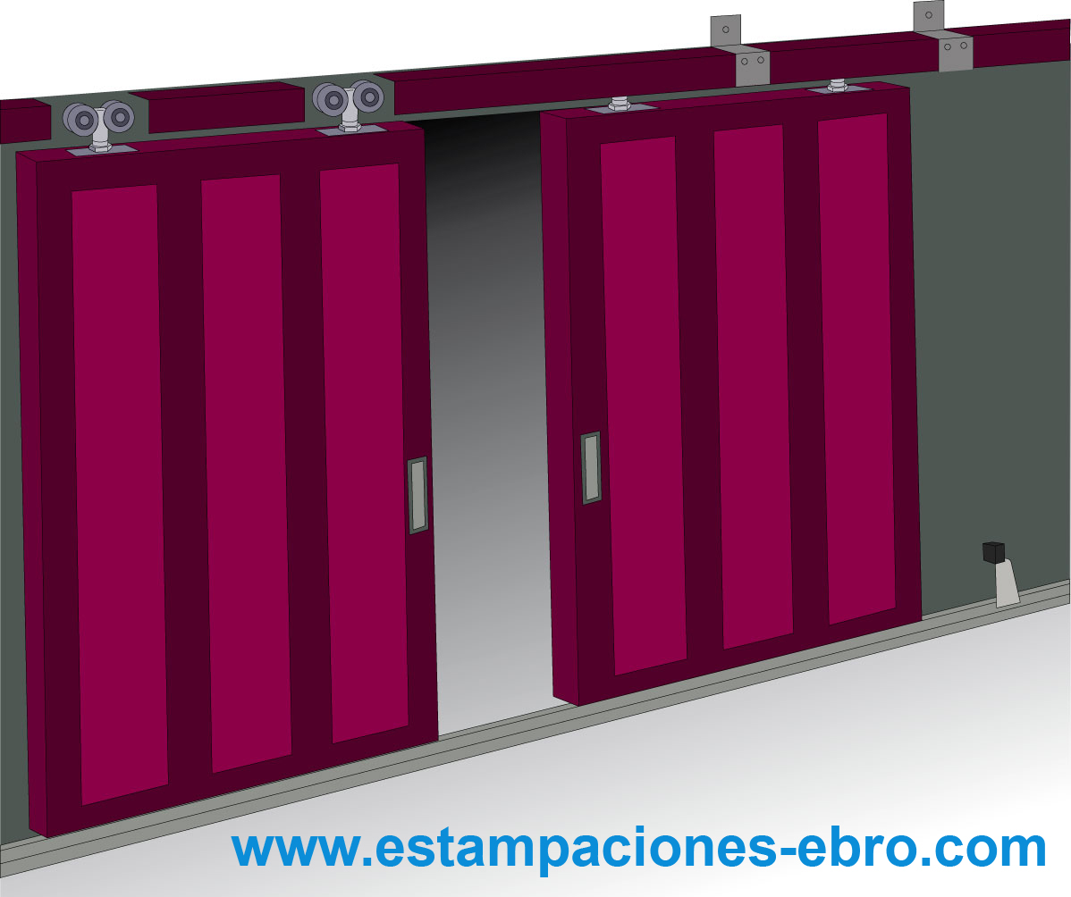 Herrajes para puertas correderas colgadas: Tope raíl U-30