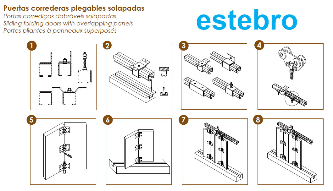 Herrajes puertas correderas instalaciones